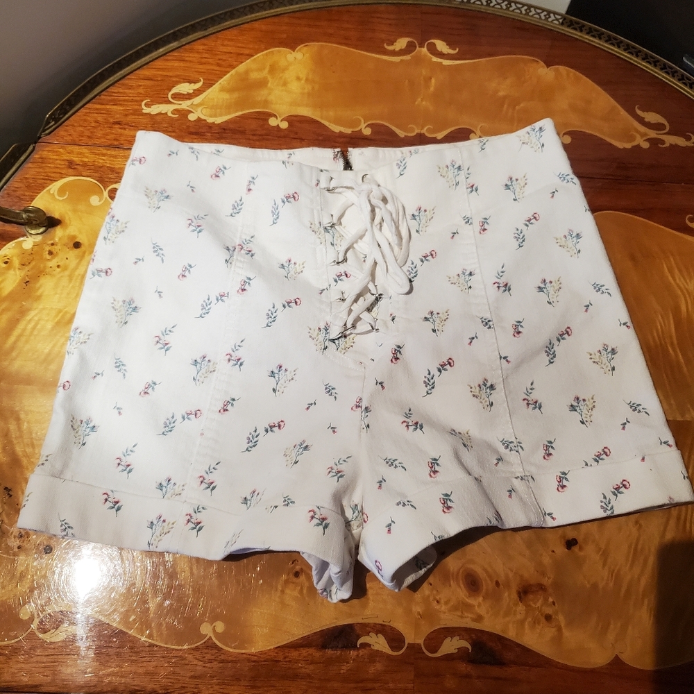 F21 Floral Boho Shorts